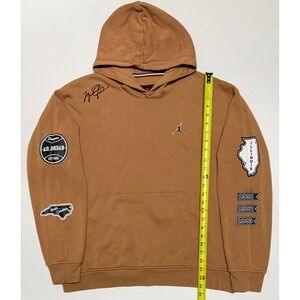 Jordan‎ Brand Michael Jordan Signature Championship Fleece Hoodie Tan Mens Large